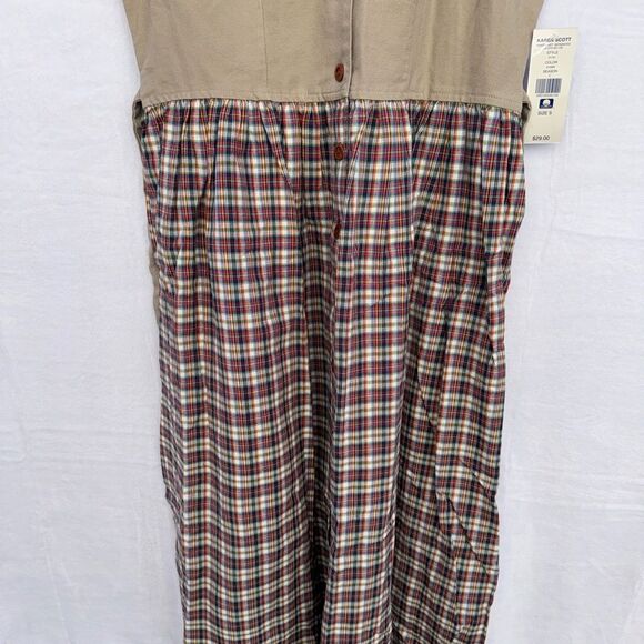 Vintage Karen Scott Plaid Womens Dress Size Small - Picture 10 of 13